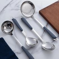 Stainless steel spatula set spatula large colander soup spoon large soup cooking spatula kitchen utensils full set household frying spoon