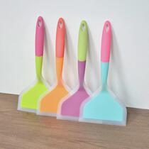 High temperature resistant silicone spatula non-stick pancake spatula silicone spatula two-color all-in-one frying spatula kitchen utensils that do not damage the pot home use