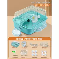 Беговое колесо 12 см, скандинавский синий цвет [стандартная туннельная клетка + внешняя ванная комната]