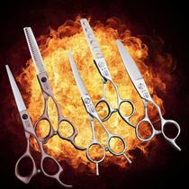 Hairdressing scissors barber professional scissors bearing metal hole curling knife fat fat
