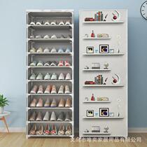 Shoe rack simple multi-layer dust-proof living room home assembly economical space-saving dormitory small shoe rack door shoe cabinet