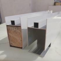 Grouting large mountain trough wide mountain trough double slot aluminum tile cabinet grouting cement column aluminum alloy aluminum tube edge sealing