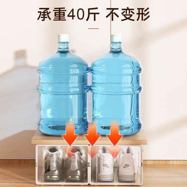 Entrance door storage transparent shoe box storage shoe rack dormitory internet celebrity shoe cabinet internet celebrity AJ shoes door-opening space