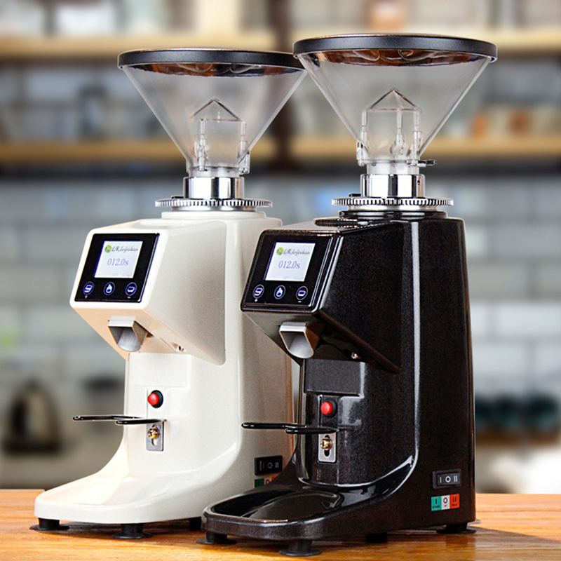 Green Fusion Italian-Style Coffee Grinder, Electric Coffee Bean Grinder, Fully Automatic Home and Commercial Use, Parallel Quantitative Direct Output