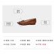 Detoxification Home Simple Cowhide Soft Soled Women's Shoes Pointed Toe Leather Flat Shoes Light Lip Red Single Shoes for Women