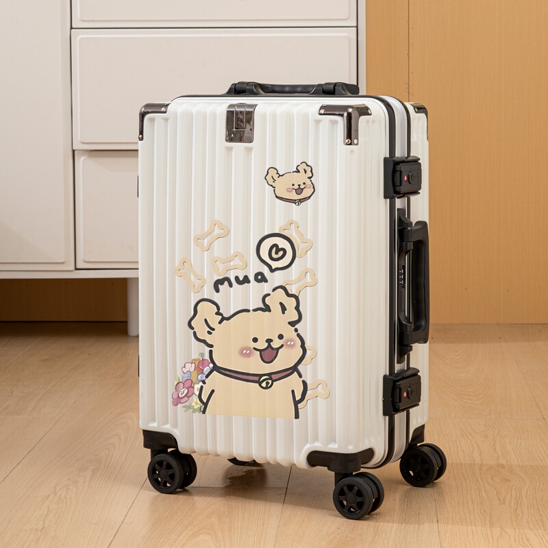 2026 New Cartoon Anime Suitcase with Universal Wheels, Trolley Case, Travel Suitcase, Unisex Leather Case with Password Lock