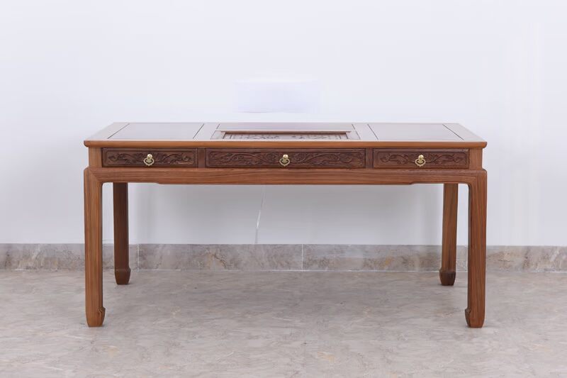 bàn trà Bàn trà đạo Trung Quốc gỗ wenge đồ nội thất bằng gỗ gụ và ghế phòng khách bàn cà phê bàn ​​trà cổ điển kung fu kết hợp - Bàn trà bàn ghế phòng khách