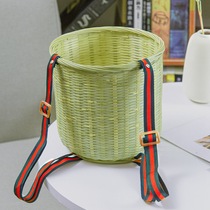 Childrens back baskets Bamboo woven baskets with braces picking tea baskets handwoven baskets out of the small number of fruit baskets
