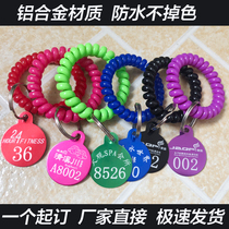 Customize the hand card number plate number plate Hemp Hot number plate rubbing Bathed Metal Hand Card