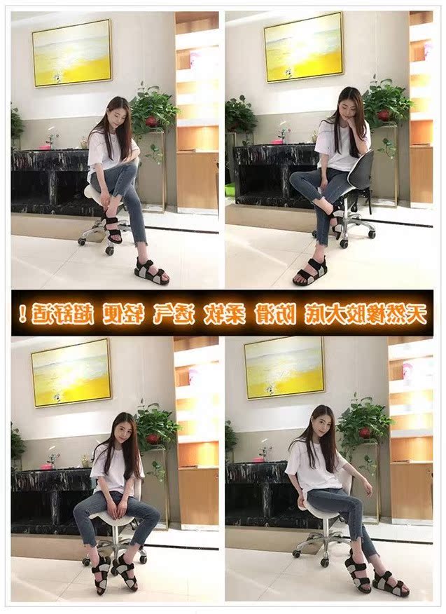 Dép đi biển của phụ nữ hoang dã Giày nam mang thai của phụ nữ mang giày không trơn thường cỡ lớn cho các cặp đôi thủy triều mùa hè - Giày thể thao / sandles dép xăng đan