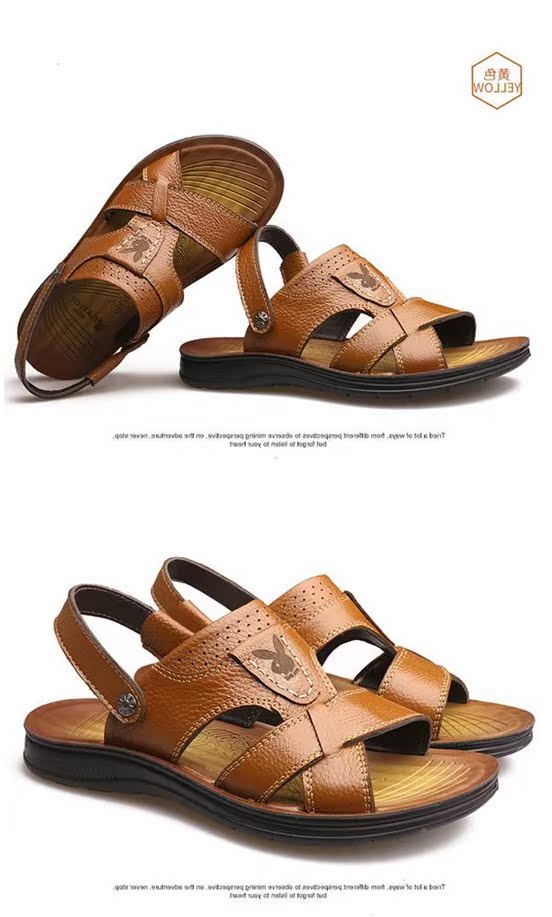 Dép nam đế mềm đế mềm đi biển trung niên - Giày thể thao / sandles dép quai hậu hoa cúc