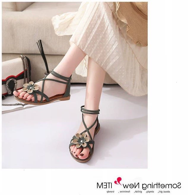 Giày sandal đế bệt Joker đế xuồng 2019 mùa xuân mới dành cho nữ - Giày thể thao / sandles