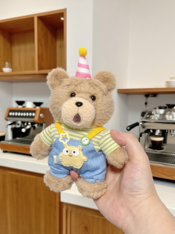 17cm Doll Clothes Ted2 Teddy Bear Movable Plush Pendant Blind Box Doll Clothes Teddy Bear Pendant Doll Clothes Replacement Outfit