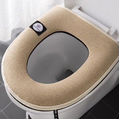 马桶坐垫圈垫家用防水夏季拉链款厕所坐便套四季通用夏天可爱薄款