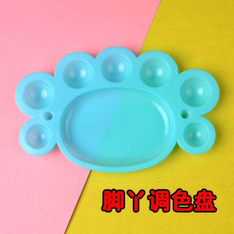 Palette feet plus thick palette plum painting water powder pigment box watercolor chinese painting kindergarten art supplies