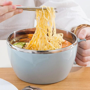 【好佳品】不锈钢泡面碗带盖1000ML