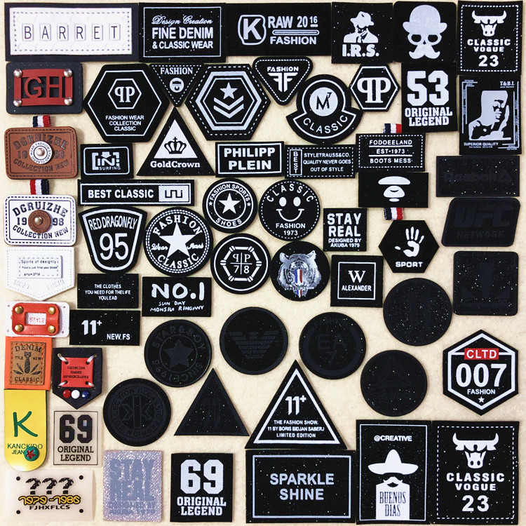 Fill Hole Appliqua Black Cloth Patch Clothes Decorate Breaking Hole and Wear Pants Jeans Jeans Slim Coat Repair Patch Decoration