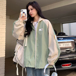 12-Year-Old Girl's Jacket, Spring and Autumn Clothing, 13-Year-Old Girl, Junior High School Student, 15-Year-Old Casual Hooded Baseball Jacket