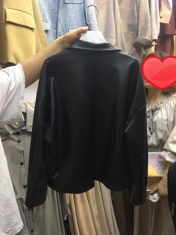 Thu đông 2018 phiên bản Hàn Quốc mới của chiếc áo gió sang trọng siêu mềm túi lớn da nhỏ áo khoác ngắn phần mỏng nữ áo nữ
