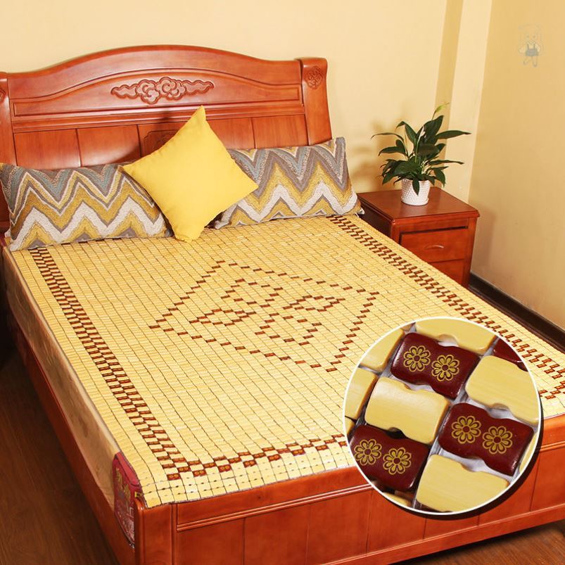 Mahjong mat Mahjong mat 1 8 m bed 1 5m1 2 m Folding Bamboo Mat Mat Cool Mat Single Student Dormitory