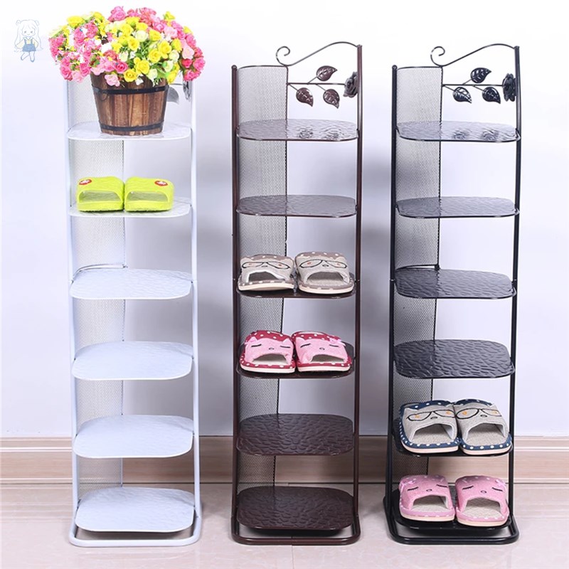 Household multi-layer shoe rack Economy mini small 30cm wide Living room door corner Simple small narrow shoe cabinet
