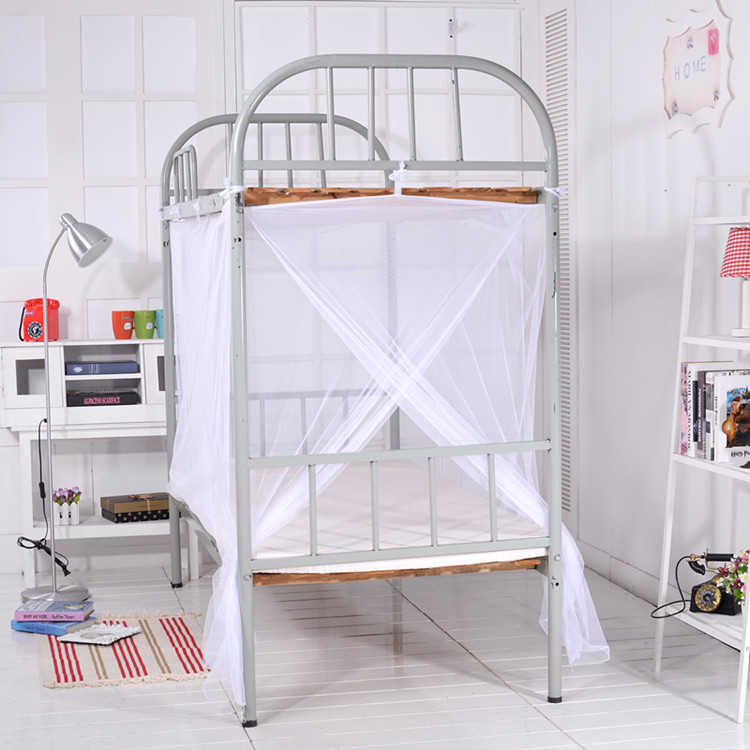 Tùy chỉnh chiều cao 1,8m mét giường ngủ của sinh viên ký túc xá với giường tầng trên giường đơn nhà vuông trên cửa đơn - Lưới chống muỗi màn ngủ gấp gọn