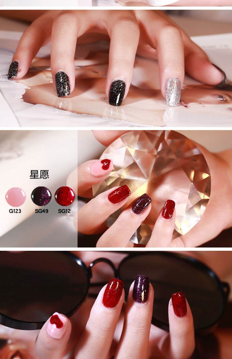 Zero nana kim cương có thể tháo rời cửa hàng sơn móng tay bằng nhựa 蔻 Sơn móng tay Dan Barbie sg25-48 - Sơn móng tay / Móng tay và móng chân sơn móng tay màu nâu nhạt