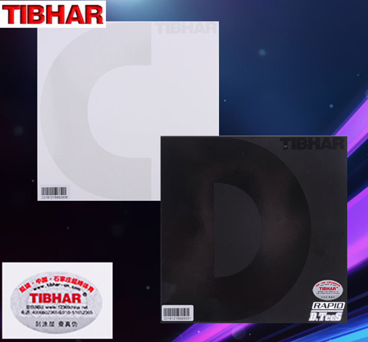 Anti-fake line goods TIBHAR quite plucking large D large C anti-gum rubber table rubber table-tennis glueing inner able to cover