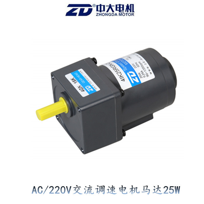 Zd Zhongda Ac 220V Gear Reduction Motor 4Ik25Rgn-C/4Gn200K 25W Speed Regulating Motor