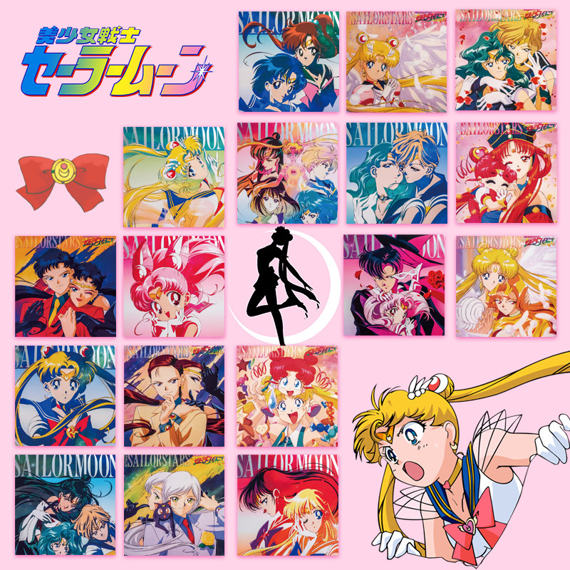 18 days Department of Korean Wind Beauty Teenage Girl Stickler Illustrator Retro Computer Case Tablet Phone Notebook Decoration Sticker