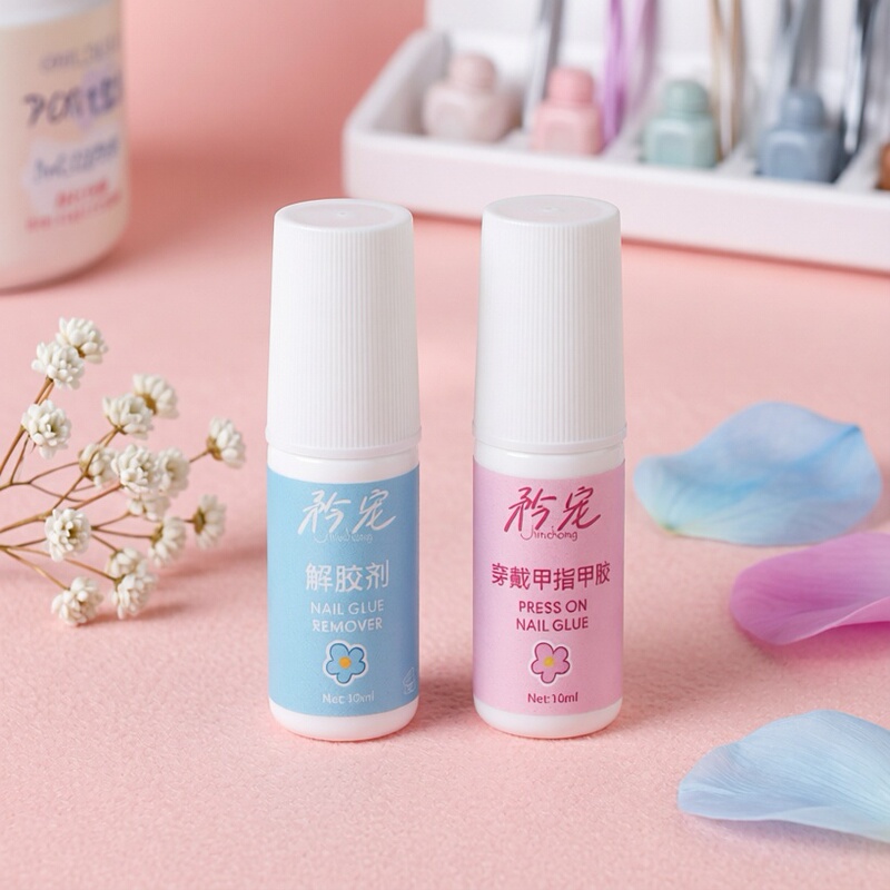 2026 New Wearable Nail Art Special Glue Patch Solid Glue No Need to Remove with Nail Polish Remover Non-Toxic for Pregnant Women and Children