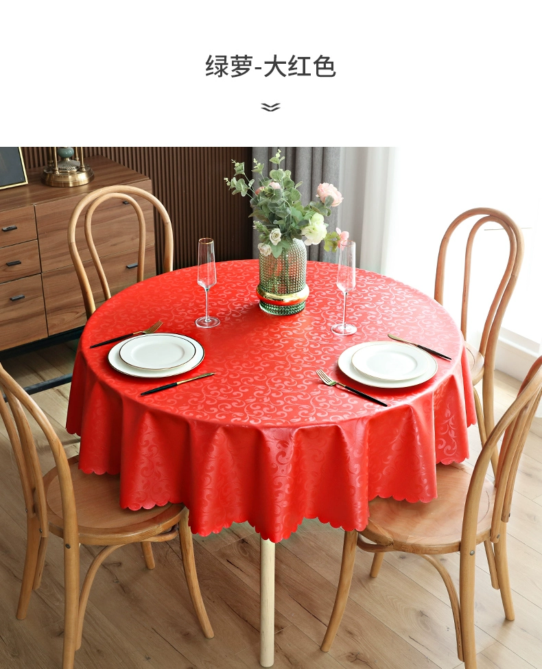 TableCloth Oil không thấm nước và không thấm nước Khách sạn châu Âu khách sạn tròn bàn tròn bàn vải vải vải vải vải vải vải vải khăn trải bàn tròn 1m2 các mẫu móc khăn trải bàn đẹp