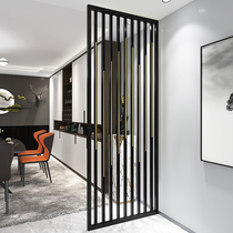 Light extravagant stainless steel Screen partition titanium gold modern minimalist living-room Entry in house Shade Metal Hollowed-out Decorative Wall
