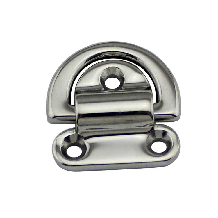 RICHWITS stainless steel 316 yacht ground making yacht bolt rope retaining ring D-shaped buckle