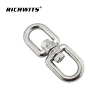 RICHWITS stainless steel ring swivel universal rotating ring 8-character ring wire rope chain fittings