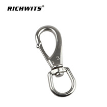 RICHWITS stainless steel Universal hook chain chain key chain spring hook rotating ring dog buckle universal buckle
