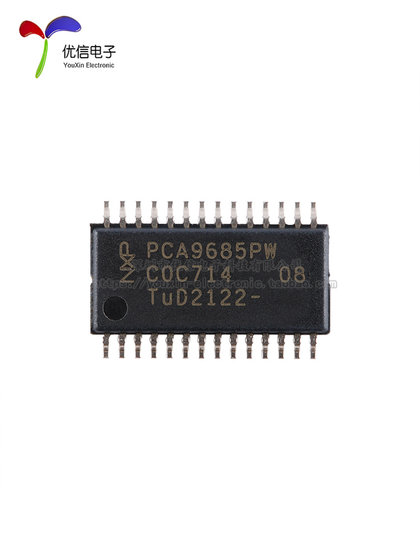 원래 진짜 PCA9685PW, 118 TSSOP-28 I2C 5V 전압 소스 LED 컨트롤러 칩