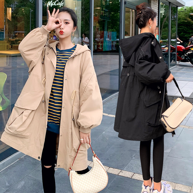 Pregnant women autumn and winter new large size fashion suit 200 catties coat female autumn foreign style loose top windbreaker - Taobao