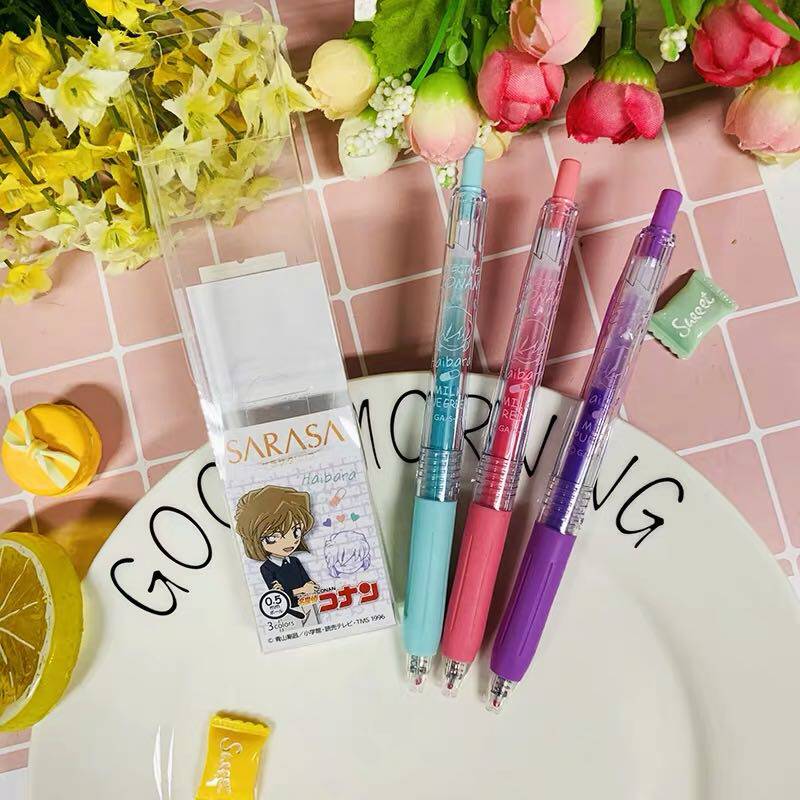 Famous Detective Cornan Qualifies Japan Limited for Spotted Mazebra Cartoon Perimeter Sarasa Colorful Neutralink Pen