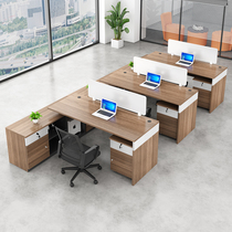 Desk and chair combination simple modern staff position screen double position staff desk office seat