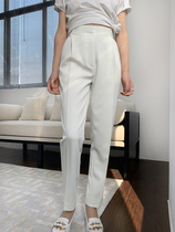 SOULKISS hands a million years of classic CHIC high-waisted white suit pants straight nine-point casual pants for women