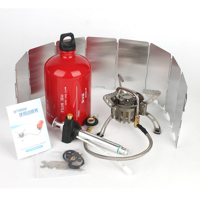 Outdoor Petrol Stove Field Cooker Portable Diesel Stove Picnic Stove Alcohol Stove Gas Dual-use Stove Suit-Taobao