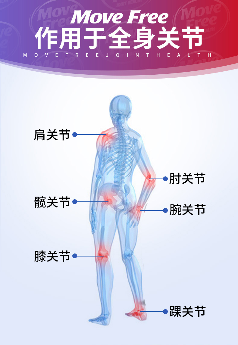 临期清仓 美国进口 维骨力MoveFree 高钙氨糖软骨素 240粒 图11