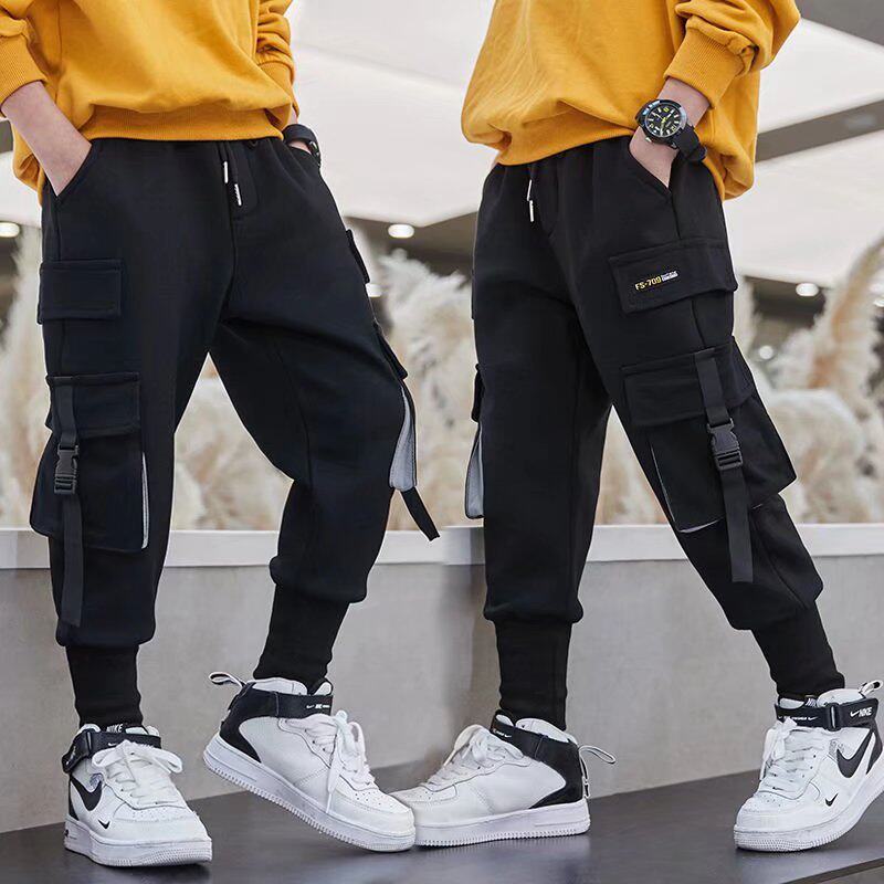 Overalls Boys Spring and Autumn Children's Clothes Big Children's Pants 2022 Boys Fashionable Casual Comfortable Pants Trendy