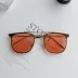 Hàn Quốc ulzzang Phim biển nửa khung kính râm nữ đường phố bắn thủy triều người chic kính râm tròng kính cận Kính đeo mắt kính