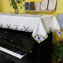 Piano Full Hood Embroidered Floral Cloth Art Piano Cover Towels Jamaha Piano Dust Cover Double Single Violin Stool Cover