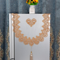 Embroidery fridge dust-proof cover cloth anti-dust cloth single double door light lavish minimalist around modern European-style washing machine cover cloth