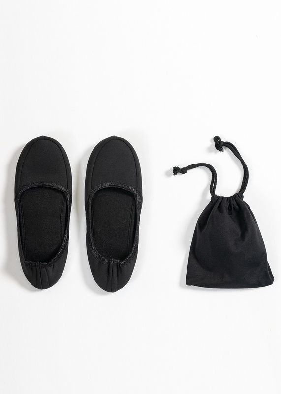 Japanese-Style Foldable Shoes, Portable Cotton Slippers for Women, Spare Floor Socks, Silent Shoes, Travel Set with Storage Bag