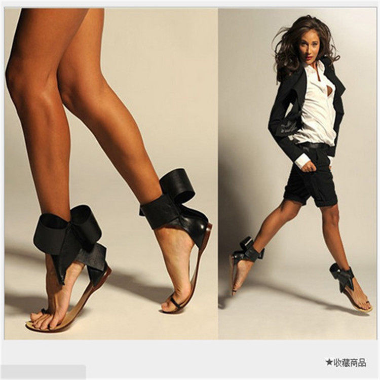 Female shoes black butterfly bow personality lady shoes