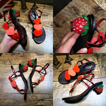 Womens shoes rhinestone special-shaped heel thick heel high heel womens shoes heel height 5cm about 5cm